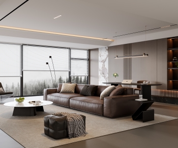 Modern A Living Room-ID:477127081