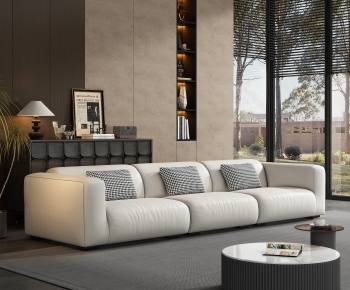 Modern Three-seat Sofa-ID:916650061