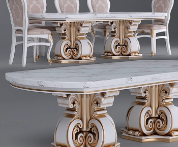 European Style Dining Table And Chairs-ID:784751892