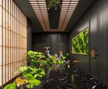 New Chinese Style Plant Landscaping-ID:349773889