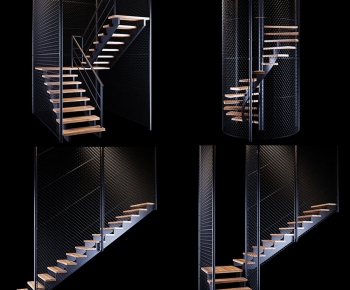 Industrial Style Staircase-ID:214176899