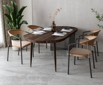 Modern Dining Table And Chairs-ID:130829831