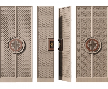 New Chinese Style Double Door-ID:255422125