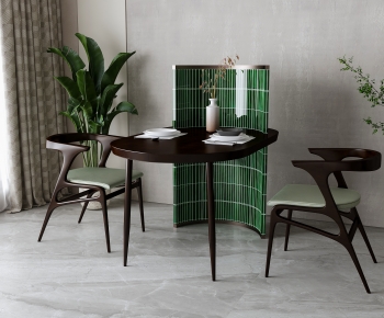 Retro Style Dining Table And Chairs-ID:811726099