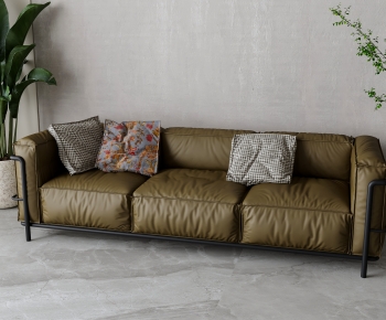 Nordic Style Three-seat Sofa-ID:591147903