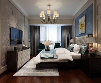 American Style Bedroom-ID:249449011