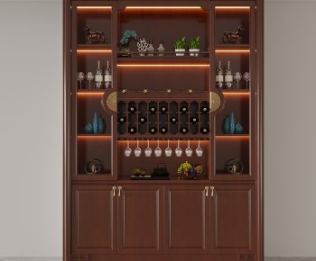 New Chinese Style Wine Cabinet-ID:263320929