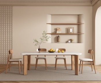 Wabi-sabi Style Dining Room-ID:830878973