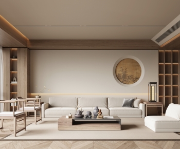 New Chinese Style A Living Room-ID:635754111