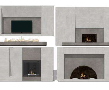 Modern Fireplace-ID:667794946