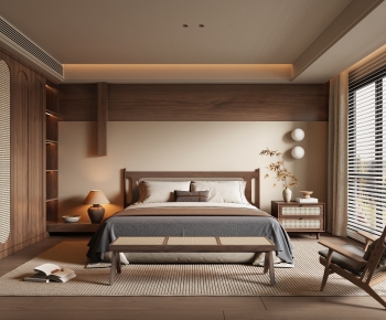 Wabi-sabi Style Bedroom-ID:226928959