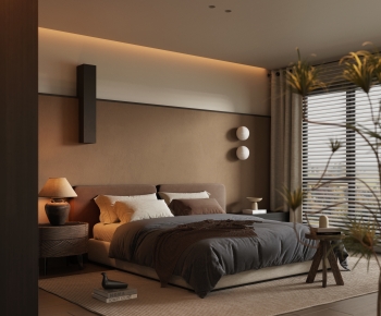 Wabi-sabi Style Bedroom-ID:582576042