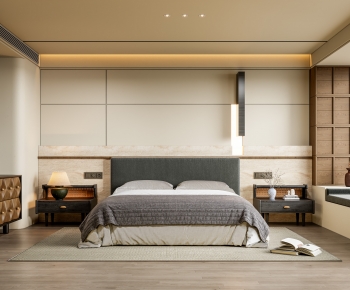 Wabi-sabi Style Bedroom-ID:783056976