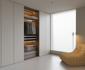 Modern Clothes Storage Area-ID:114619797