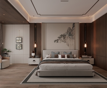 New Chinese Style Bedroom-ID:777113916