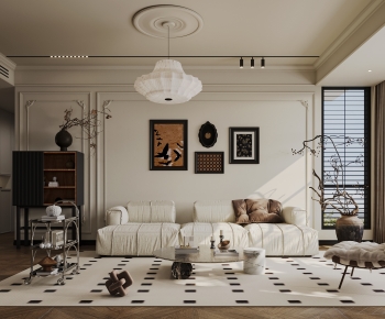 French Style A Living Room-ID:825479985