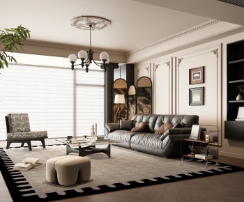 French Style A Living Room-ID:822128063