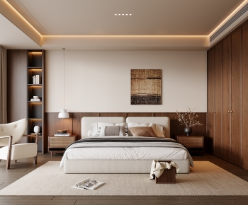 Wabi-sabi Style Bedroom-ID:778677947