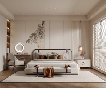 New Chinese Style Bedroom-ID:444498065