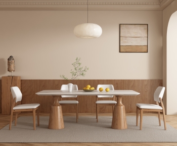 Wabi-sabi Style Dining Room-ID:787554989