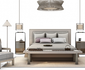 New Chinese Style Double Bed-ID:353014955