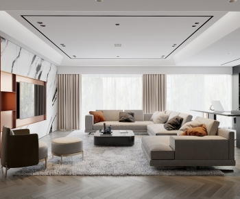 Modern A Living Room-ID:907779935