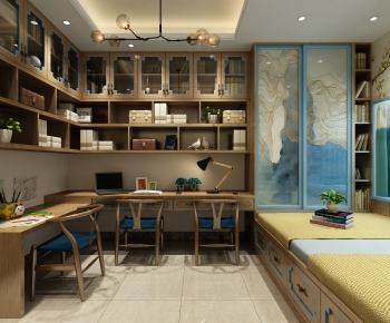 New Chinese Style Study Space-ID:821585895