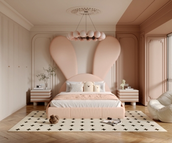 French Style Girl's Room Daughter's Room-ID:532660528