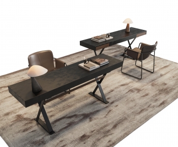 Modern Computer Desk And Chair-ID:562679861