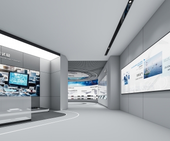 Modern Exhibition Hall-ID:585743907