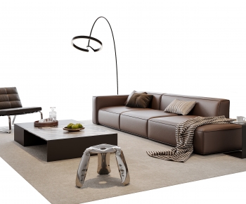 Modern Three-seat Sofa-ID:534085046