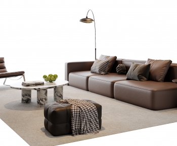 Modern Three-seat Sofa-ID:897356992