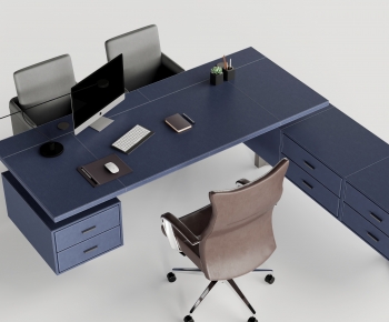 Modern Office Desk And Chair-ID:477288018