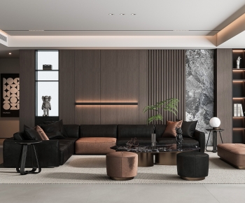 Modern A Living Room-ID:551251898