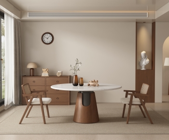 Wabi-sabi Style Dining Room-ID:227855928