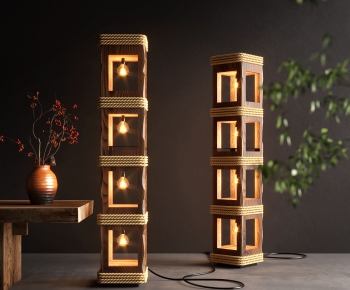 Wabi-sabi Style Floor Lamp-ID:745734935