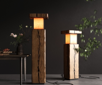 Wabi-sabi Style Floor Lamp-ID:901377922