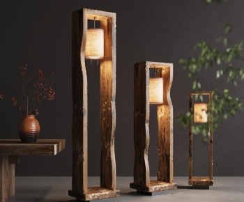 Wabi-sabi Style Floor Lamp-ID:756838084