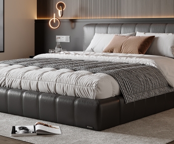 Modern Double Bed-ID:488368031