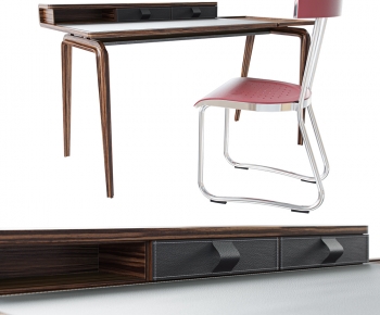 Modern Computer Desk And Chair-ID:531795027