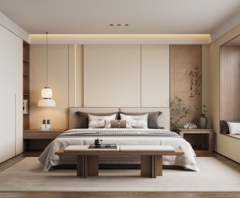 New Chinese Style Bedroom-ID:689445021