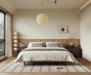 Wabi-sabi Style Bedroom-ID:177292115