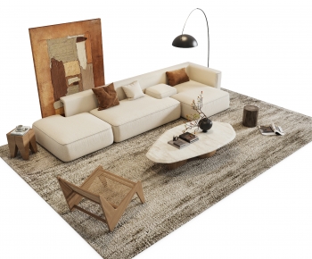 Wabi-sabi Style Sofa Combination-ID:964833025