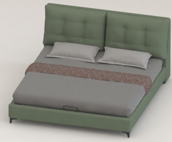 Modern Double Bed-ID:130564932