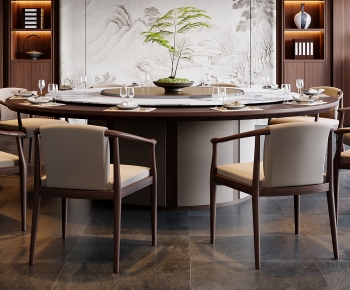 New Chinese Style Dining Table And Chairs-ID:710911043