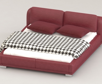 Modern Double Bed-ID:649418126