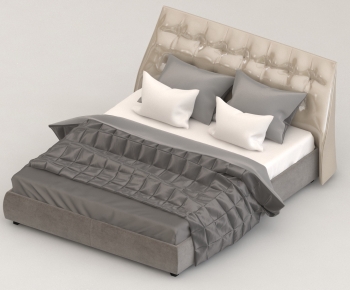 Modern Double Bed-ID:525412084