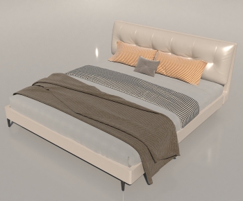 Modern Double Bed-ID:218811993