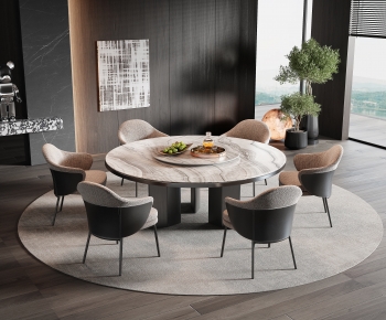 Modern Dining Table And Chairs-ID:824589019