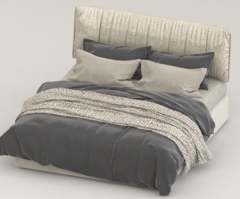 Modern Double Bed-ID:825665002